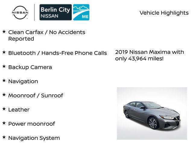 used 2019 Nissan Maxima car, priced at $20,545
