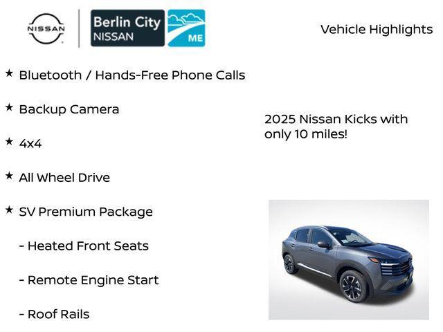 new 2025 Nissan Kicks car, priced at $24,000