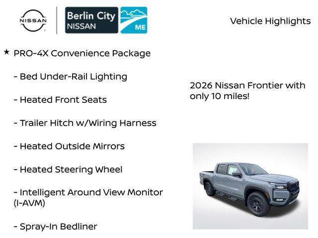 new 2026 Nissan Frontier car, priced at $47,225