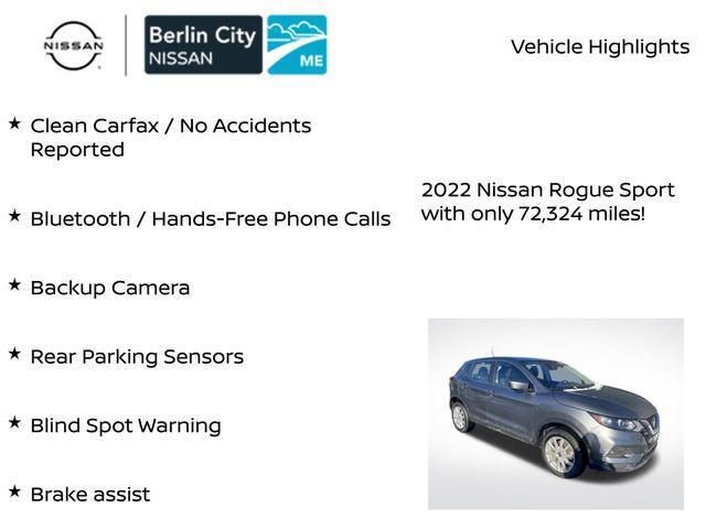 used 2022 Nissan Rogue Sport car, priced at $17,499