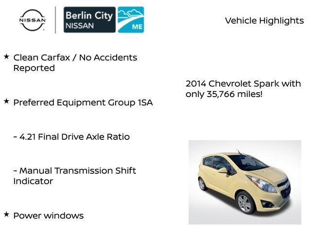 used 2014 Chevrolet Spark car, priced at $7,074