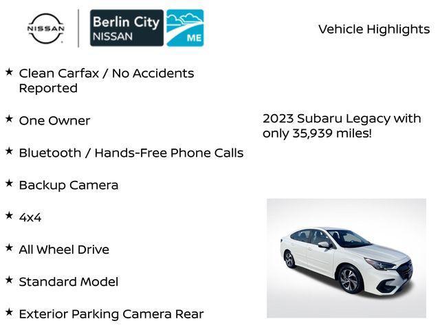 used 2023 Subaru Legacy car, priced at $22,971