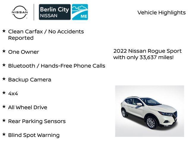 used 2022 Nissan Rogue Sport car, priced at $22,180