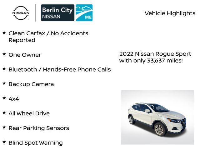 used 2022 Nissan Rogue Sport car, priced at $22,872