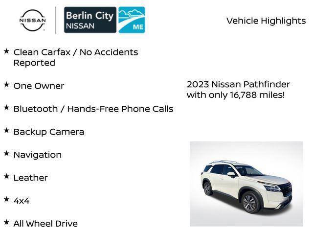 used 2023 Nissan Pathfinder car, priced at $35,292