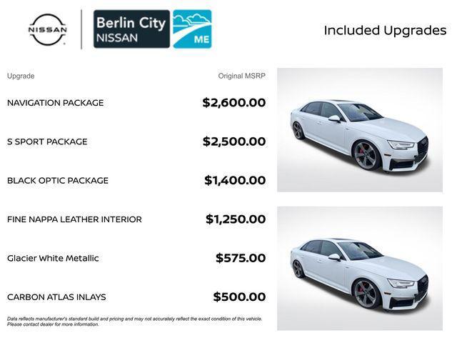 used 2018 Audi S4 car, priced at $23,805