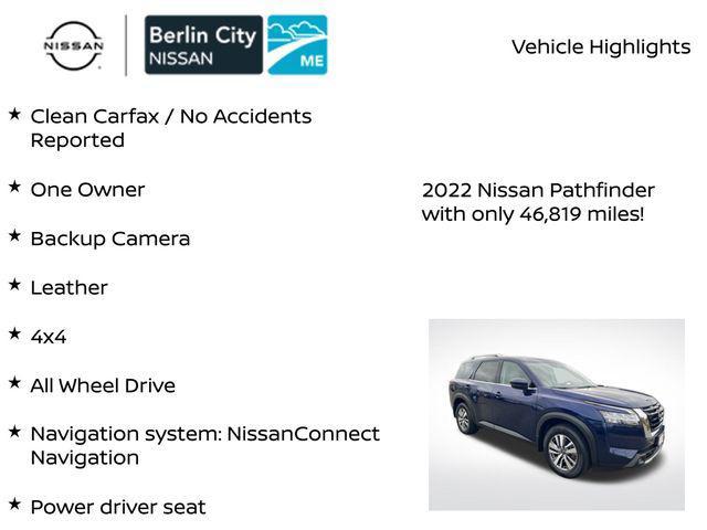 used 2022 Nissan Pathfinder car, priced at $27,550