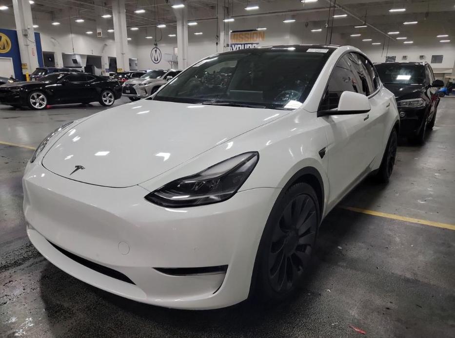 used 2021 Tesla Model Y car, priced at $34,995