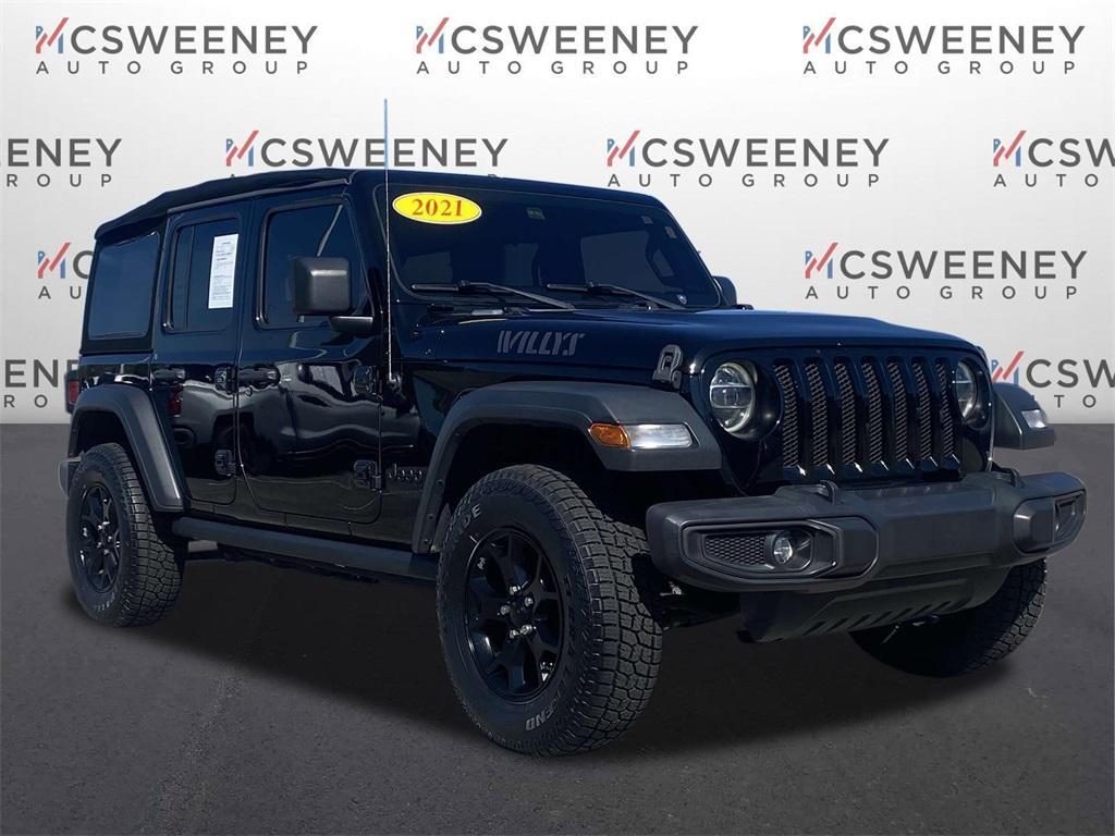 used 2021 Jeep Wrangler Unlimited car, priced at $28,065