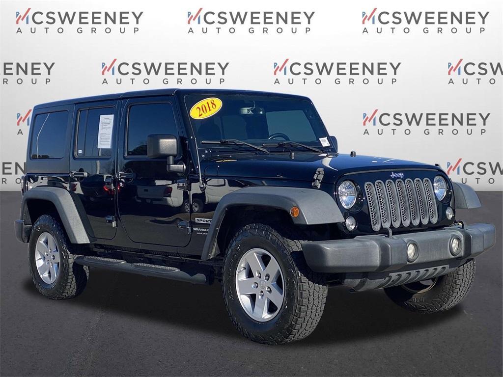 used 2018 Jeep Wrangler JK Unlimited car, priced at $22,632