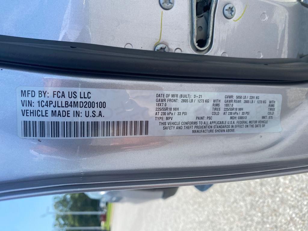 used 2021 Jeep Cherokee car, priced at $19,700