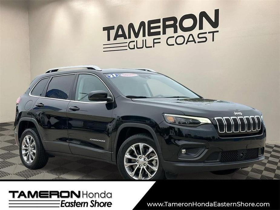 used 2021 Jeep Cherokee car, priced at $21,817