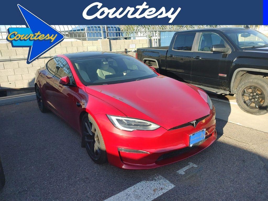 used 2021 Tesla Model S car, priced at $56,000