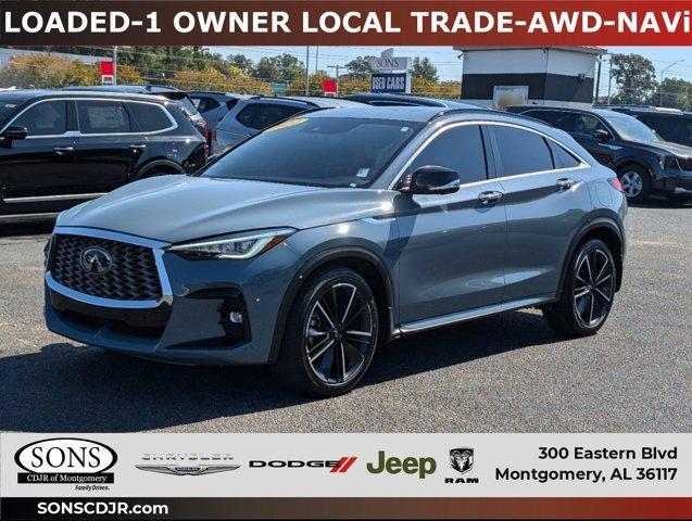 used 2022 INFINITI QX55 car, priced at $35,317