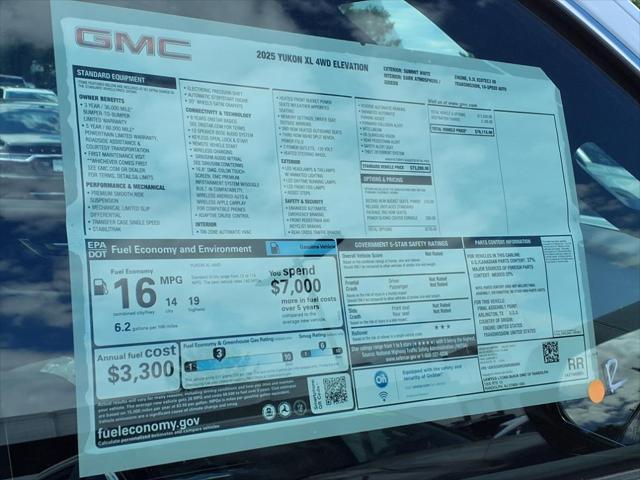 new 2025 GMC Yukon XL car, priced at $76,115