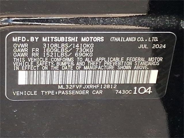 used 2024 Mitsubishi Mirage G4 car, priced at $21,530