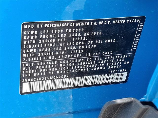 new 2025 Volkswagen Taos car, priced at $38,076