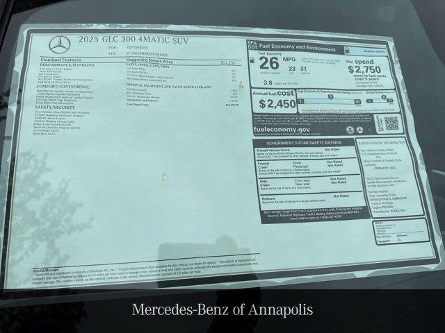 used 2025 Mercedes-Benz GLC 300 car, priced at $52,750