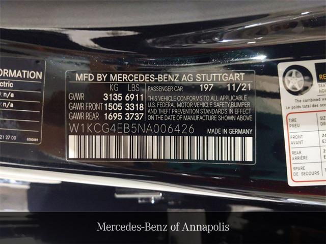 used 2022 Mercedes-Benz EQS 580 car, priced at $61,500