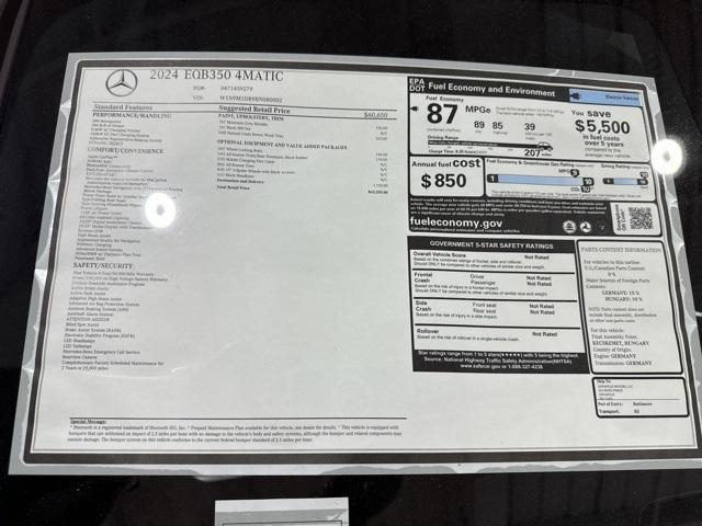 new 2024 Mercedes-Benz EQB 350 car, priced at $63,205