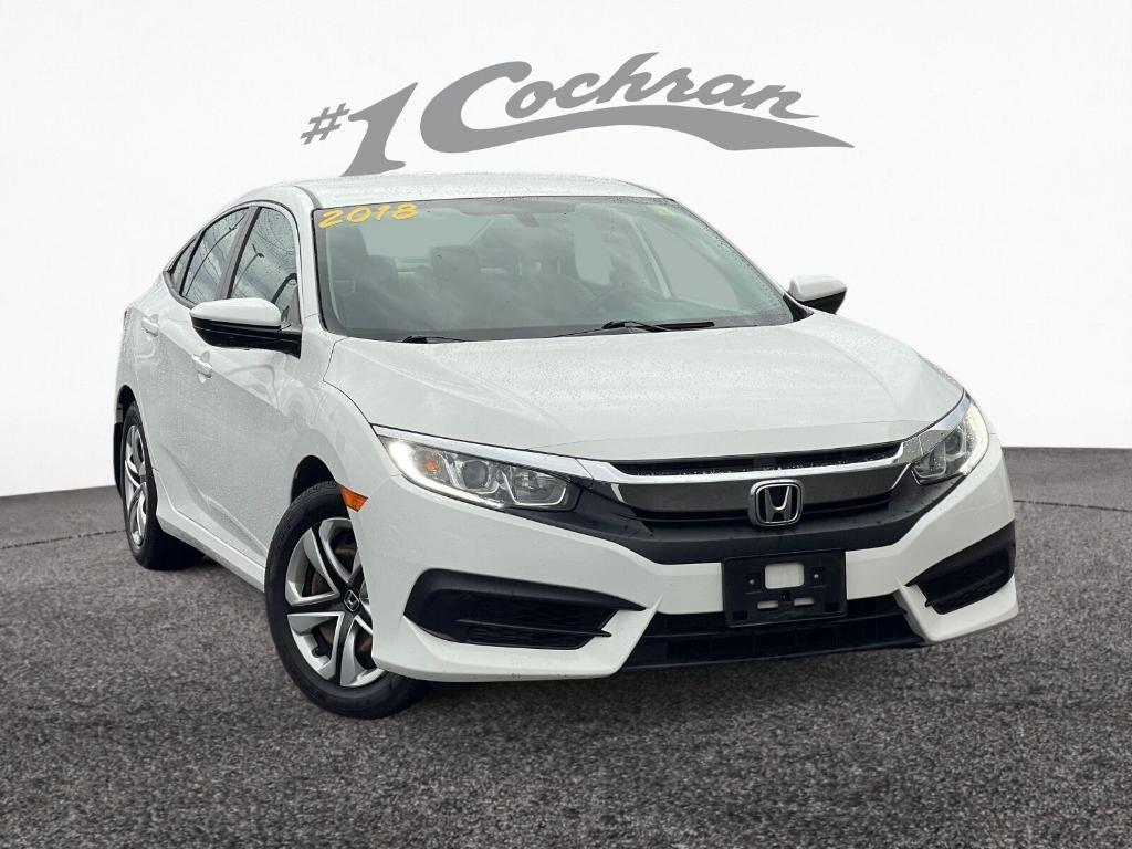 used 2018 Honda Civic car, priced at $15,486