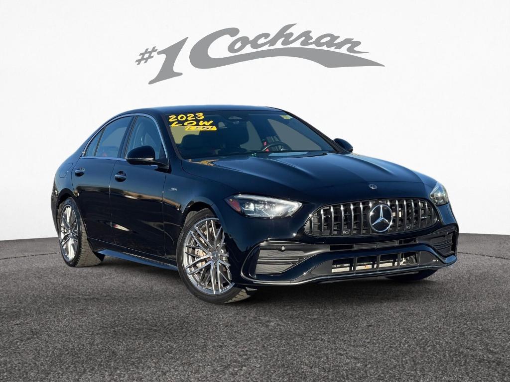 used 2023 Mercedes-Benz AMG C 43 car, priced at $44,500