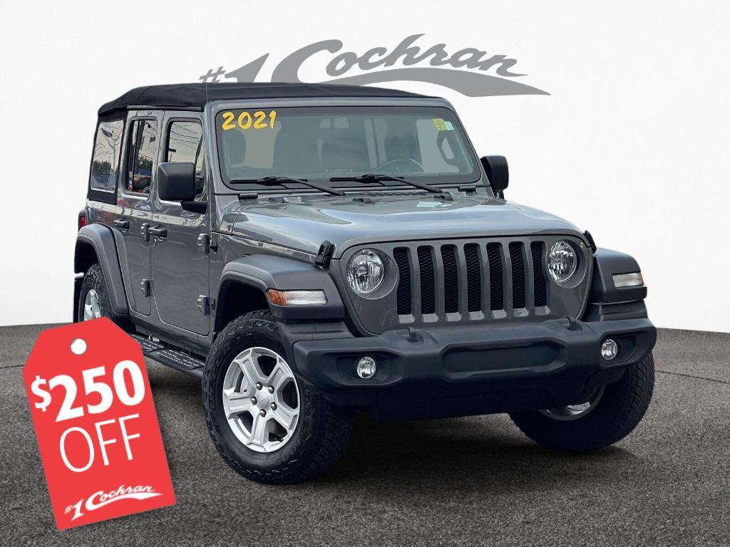 used 2021 Jeep Wrangler Unlimited car, priced at $27,000