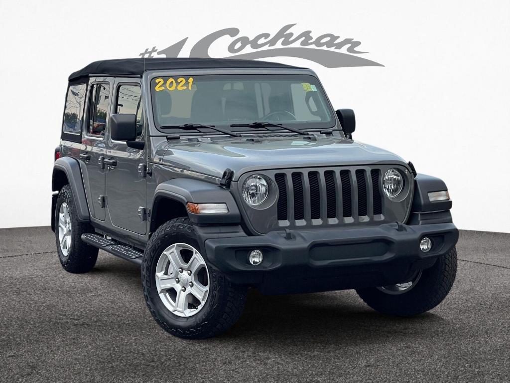 used 2021 Jeep Wrangler Unlimited car, priced at $27,989