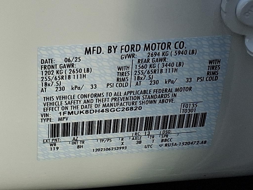 new 2025 Ford Explorer car, priced at $45,140