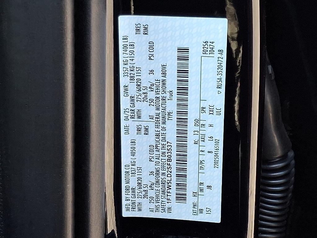new 2025 Ford F-150 car, priced at $73,505