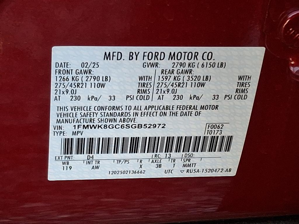 new 2025 Ford Explorer car, priced at $66,240