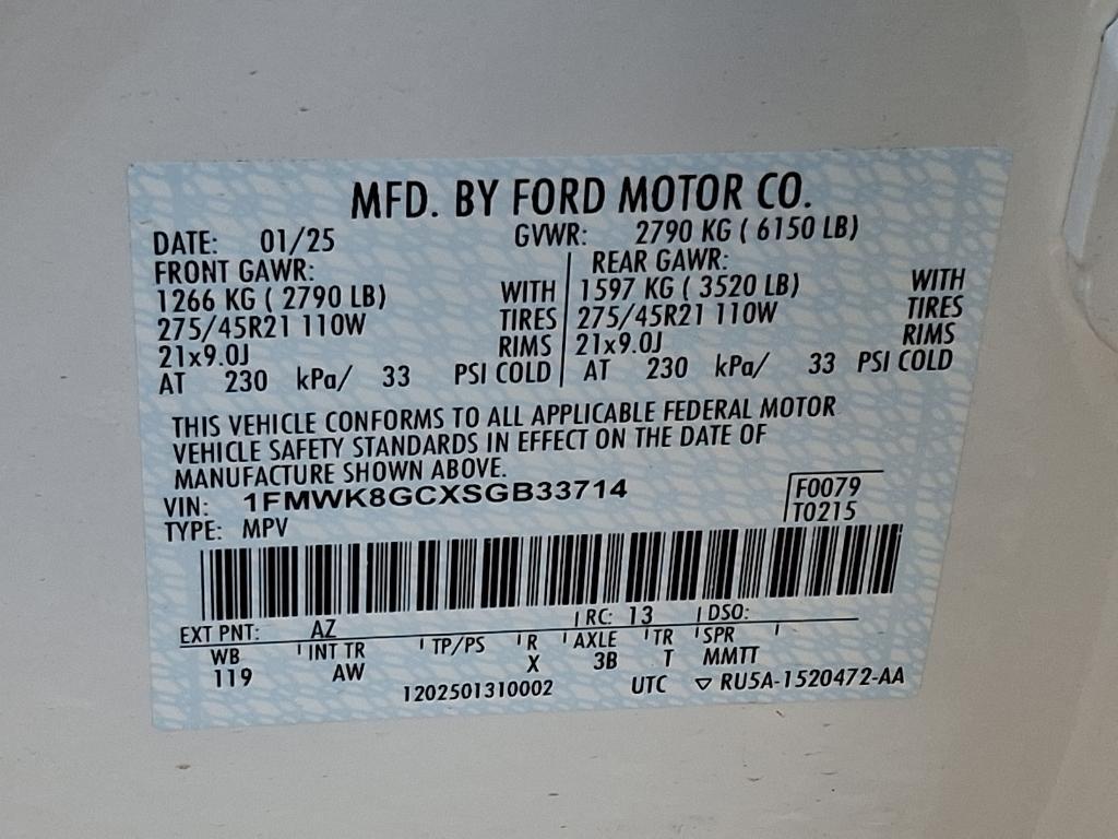 new 2025 Ford Explorer car, priced at $63,745