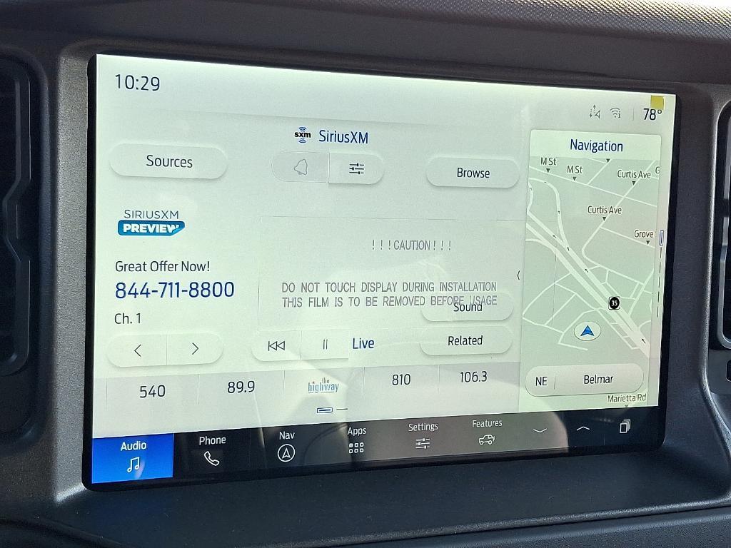 new 2025 Ford Bronco car, priced at $48,840