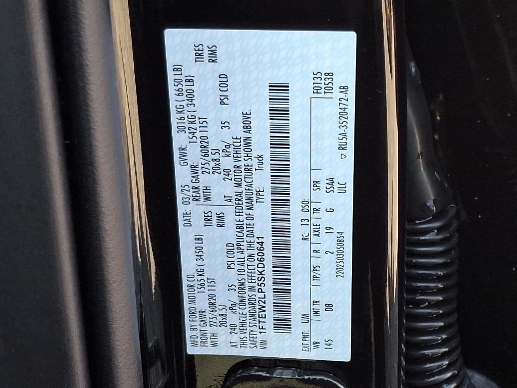 new 2025 Ford F-150 car, priced at $54,685