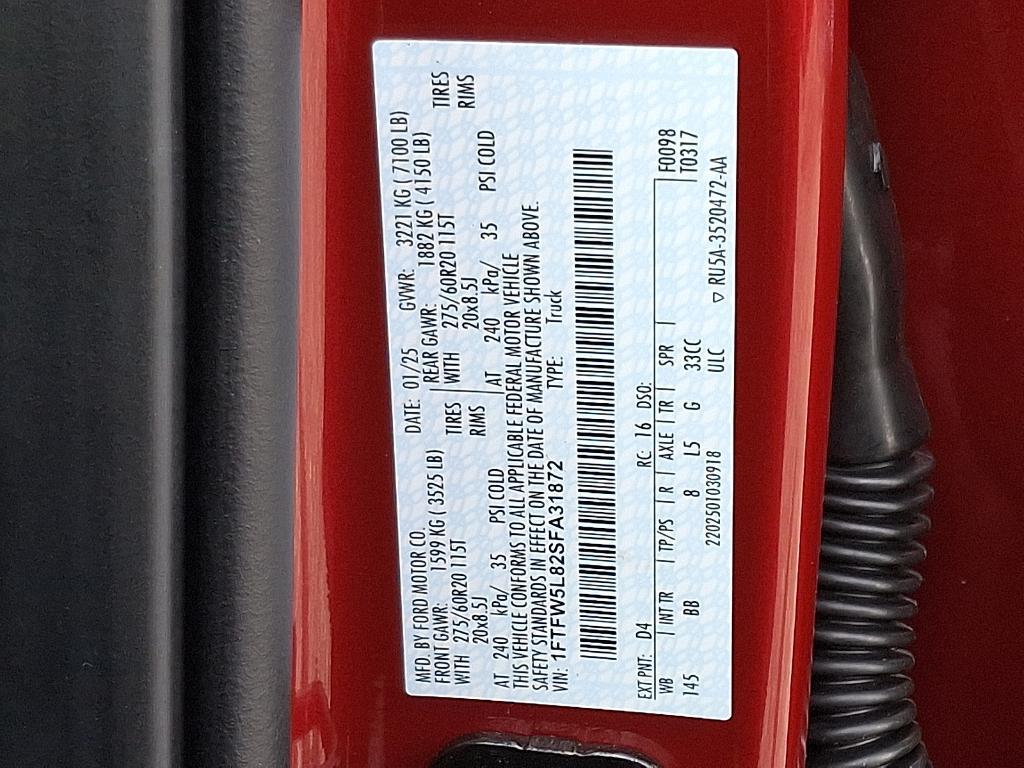 new 2025 Ford F-150 car, priced at $76,620