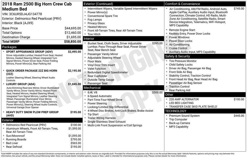used 2018 Ram 2500 car, priced at $31,233