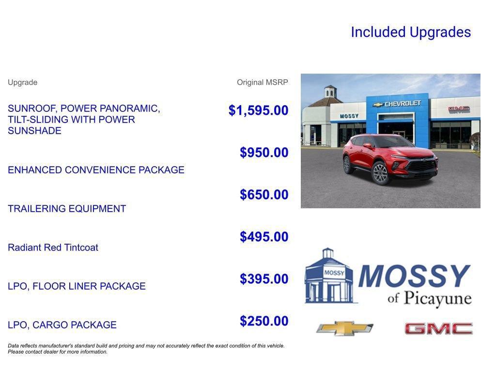 new 2025 Chevrolet Blazer car, priced at $41,830