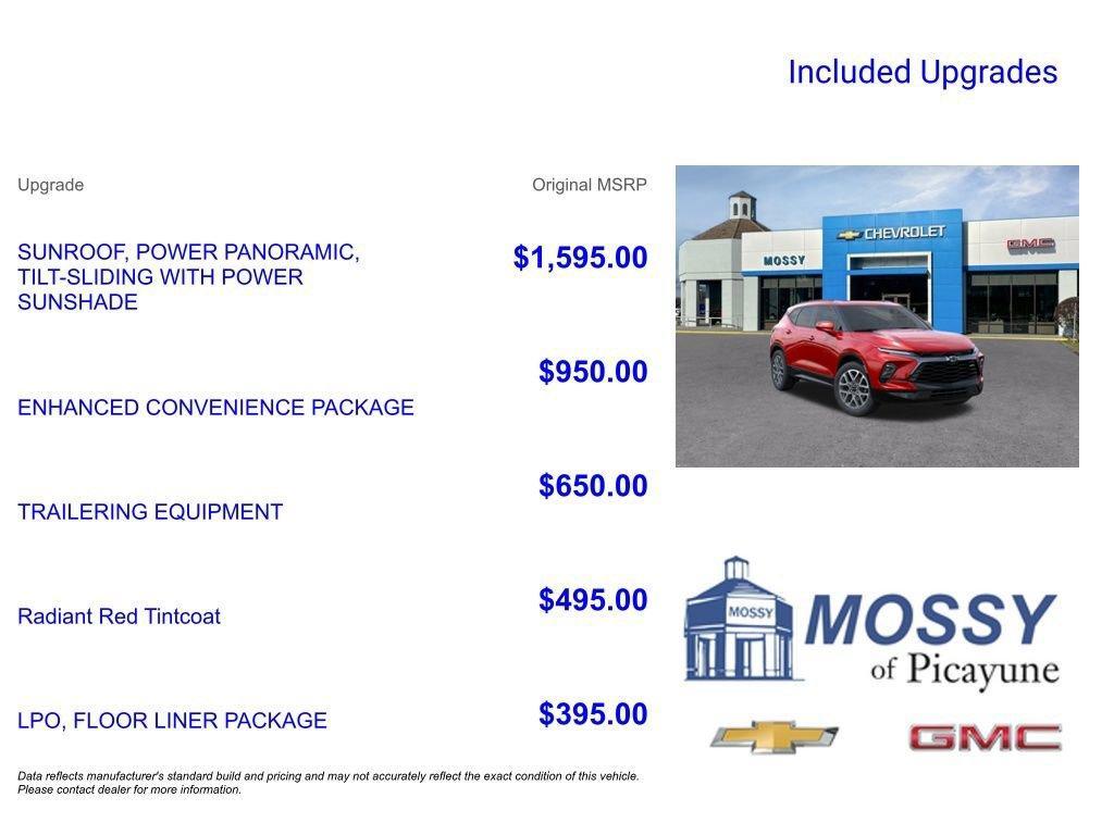 new 2025 Chevrolet Blazer car, priced at $41,580