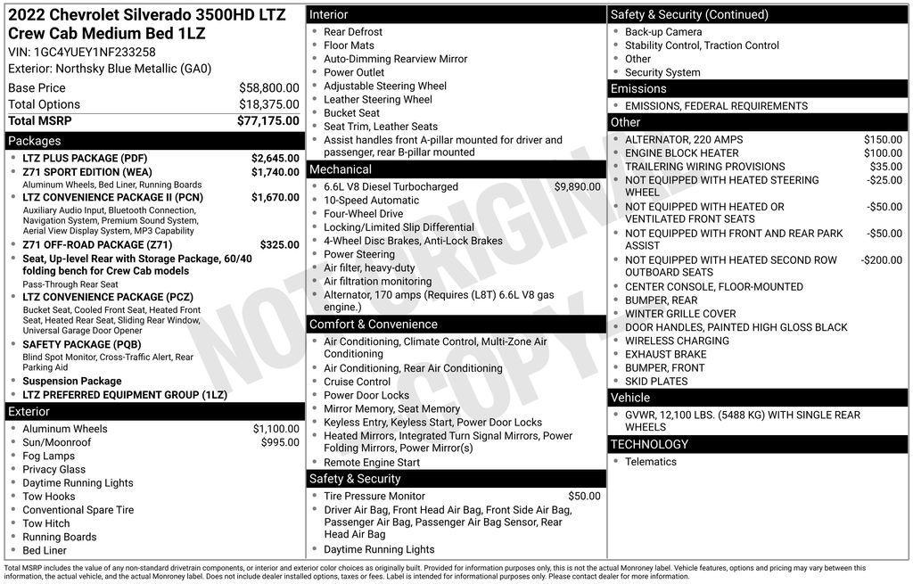 used 2022 Chevrolet Silverado 3500 car, priced at $60,319