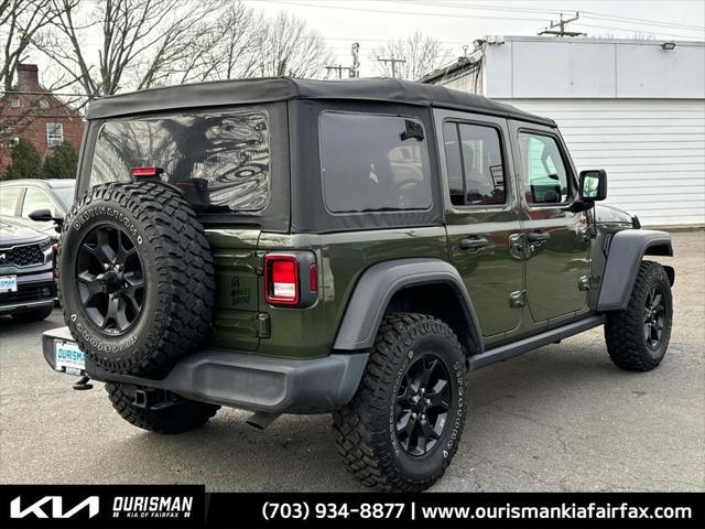 used 2021 Jeep Wrangler car, priced at $30,800