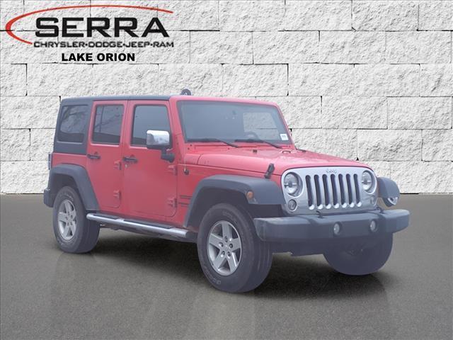 used 2016 Jeep Wrangler Unlimited car, priced at $18,500