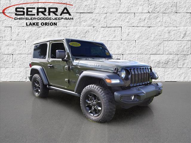 used 2022 Jeep Wrangler car, priced at $28,000