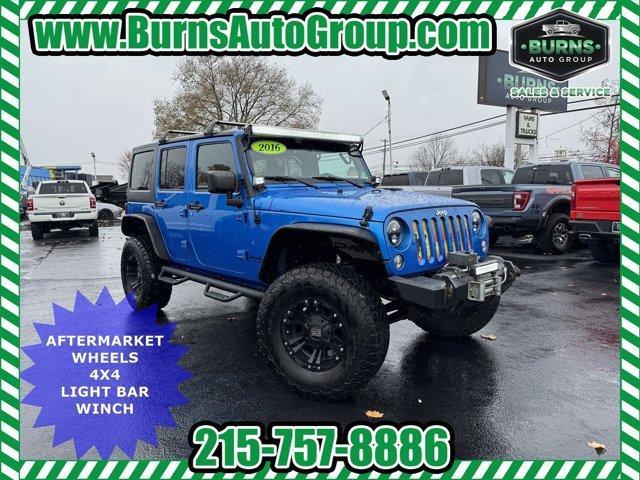 used 2016 Jeep Wrangler Unlimited car, priced at $20,488