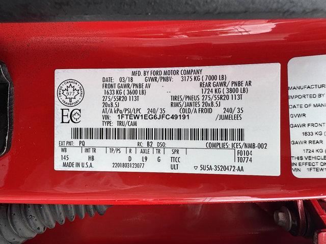 used 2018 Ford F-150 car, priced at $34,989