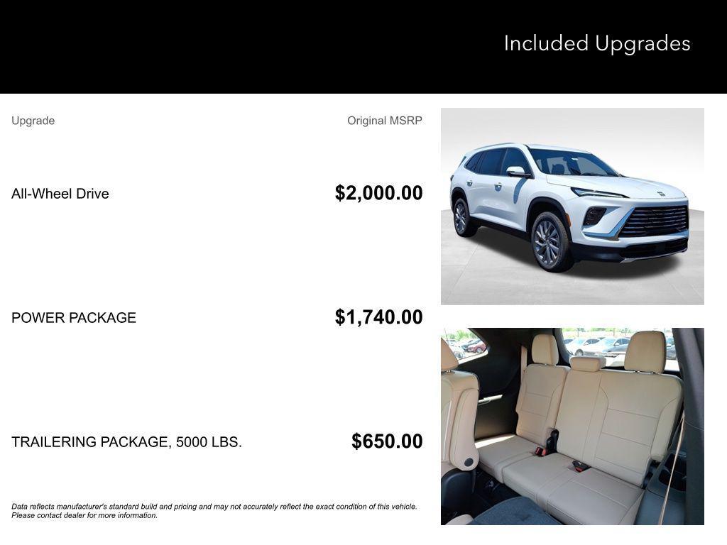 new 2025 Buick Enclave car, priced at $45,485