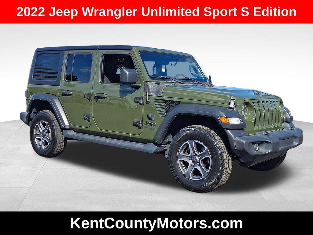 used 2022 Jeep Wrangler Unlimited car, priced at $29,500