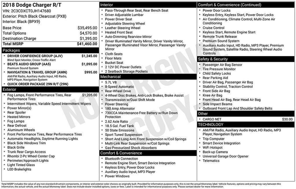 used 2018 Dodge Charger car, priced at $20,500