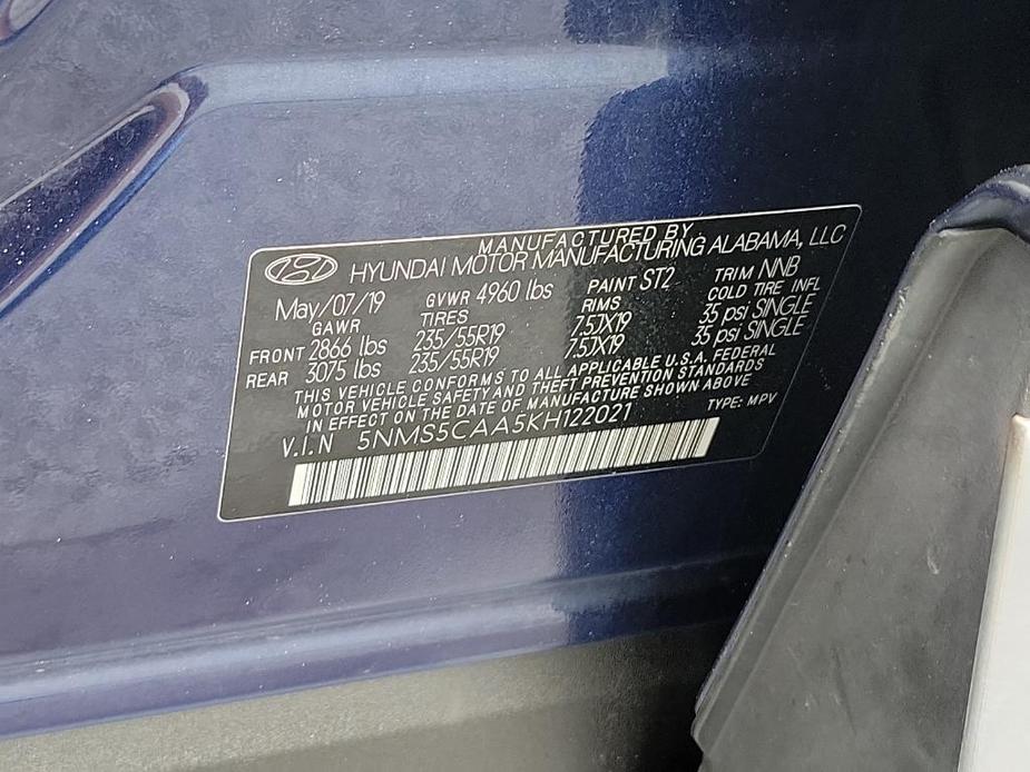 used 2019 Hyundai Santa Fe car, priced at $18,800
