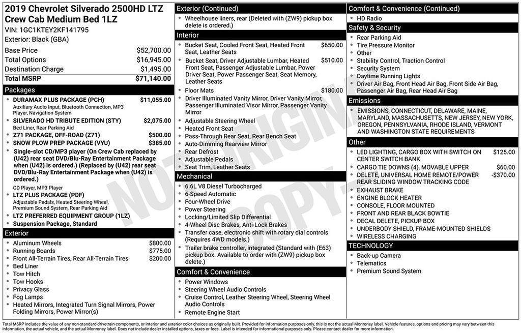 used 2019 Chevrolet Silverado 2500 car, priced at $45,000