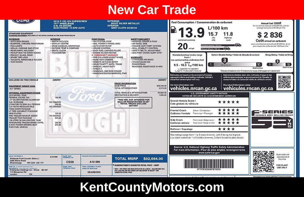 used 2019 Ford F-150 car, priced at $24,500